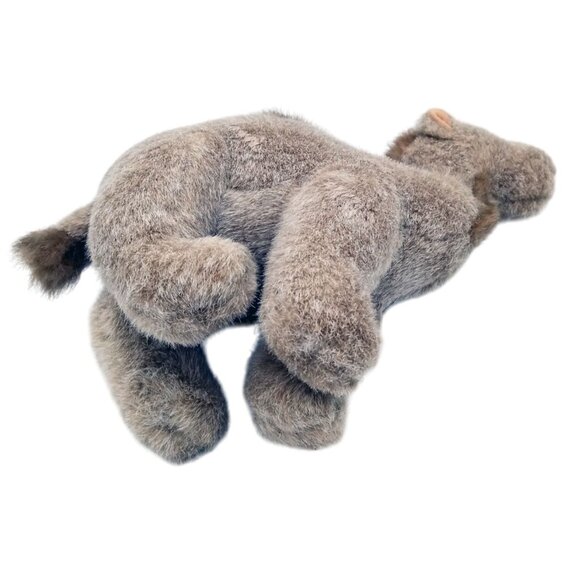 Camel Plush Hand Crafted Brown Grey Stuffed Animal 8 Inch Rough Fur Lifelike - Picture 5 of 12